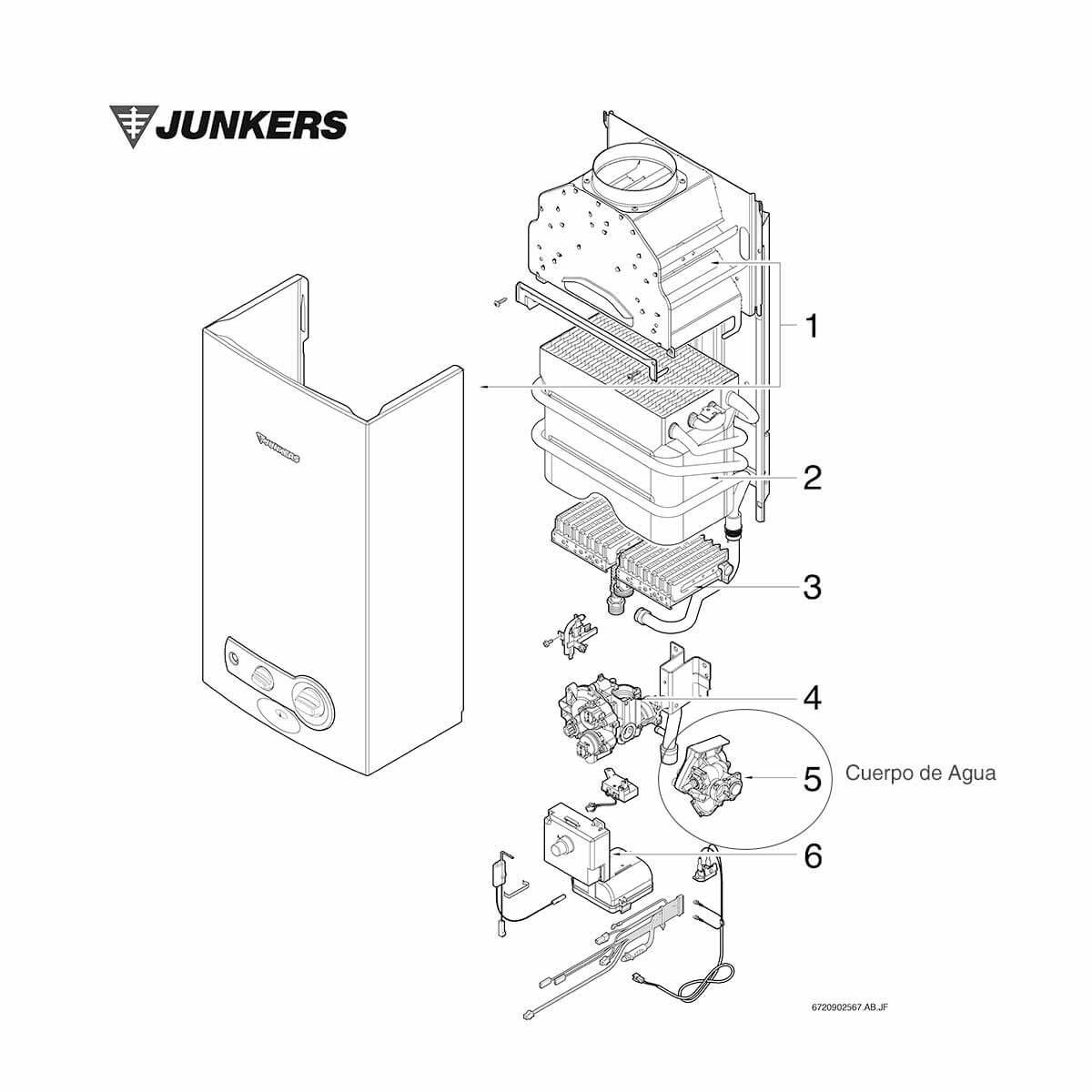 Despiece Calentador Junkers