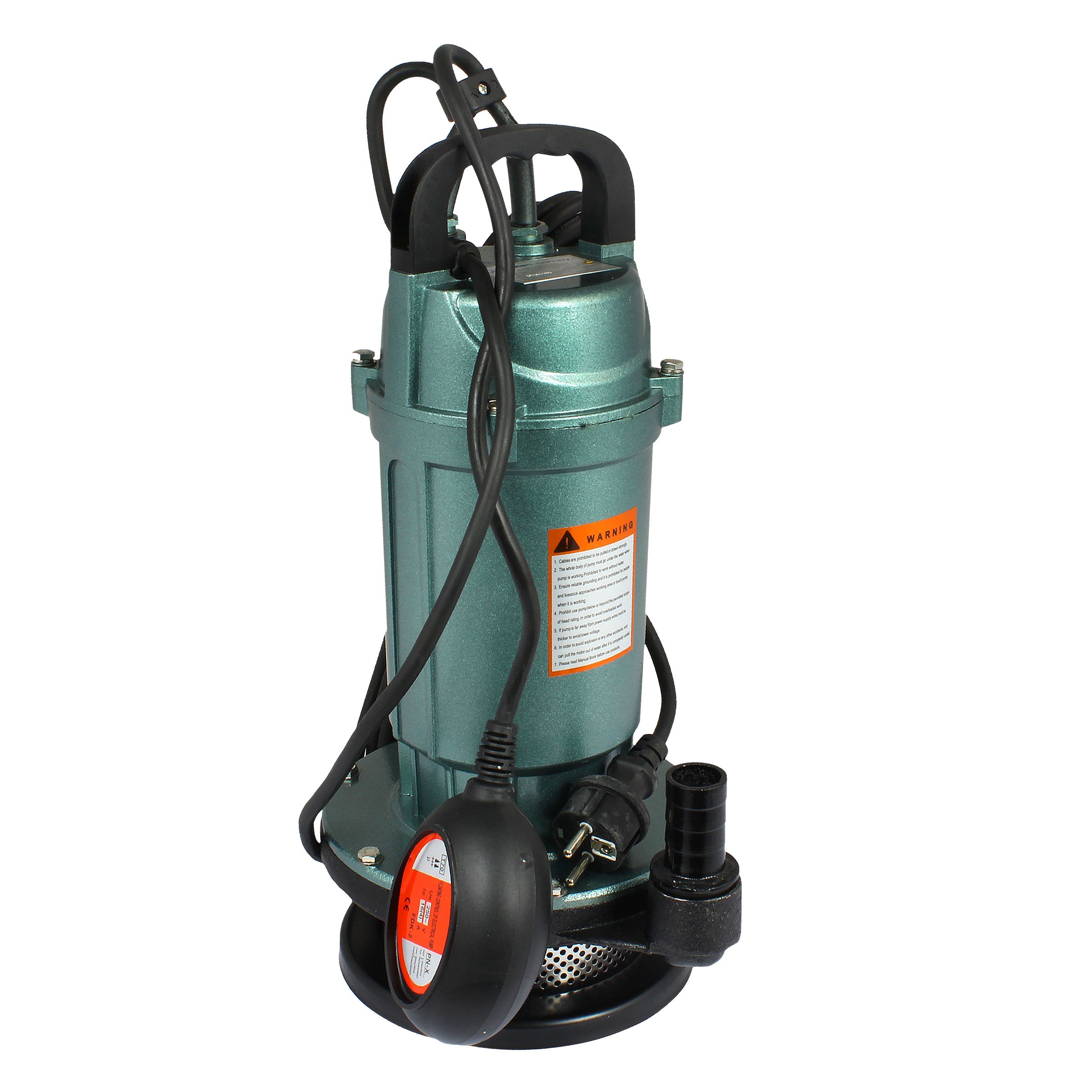 Pompe submersible 750W -1400l/h – Eaux propres et usées – Flotteur intégré  - Pompe à eau