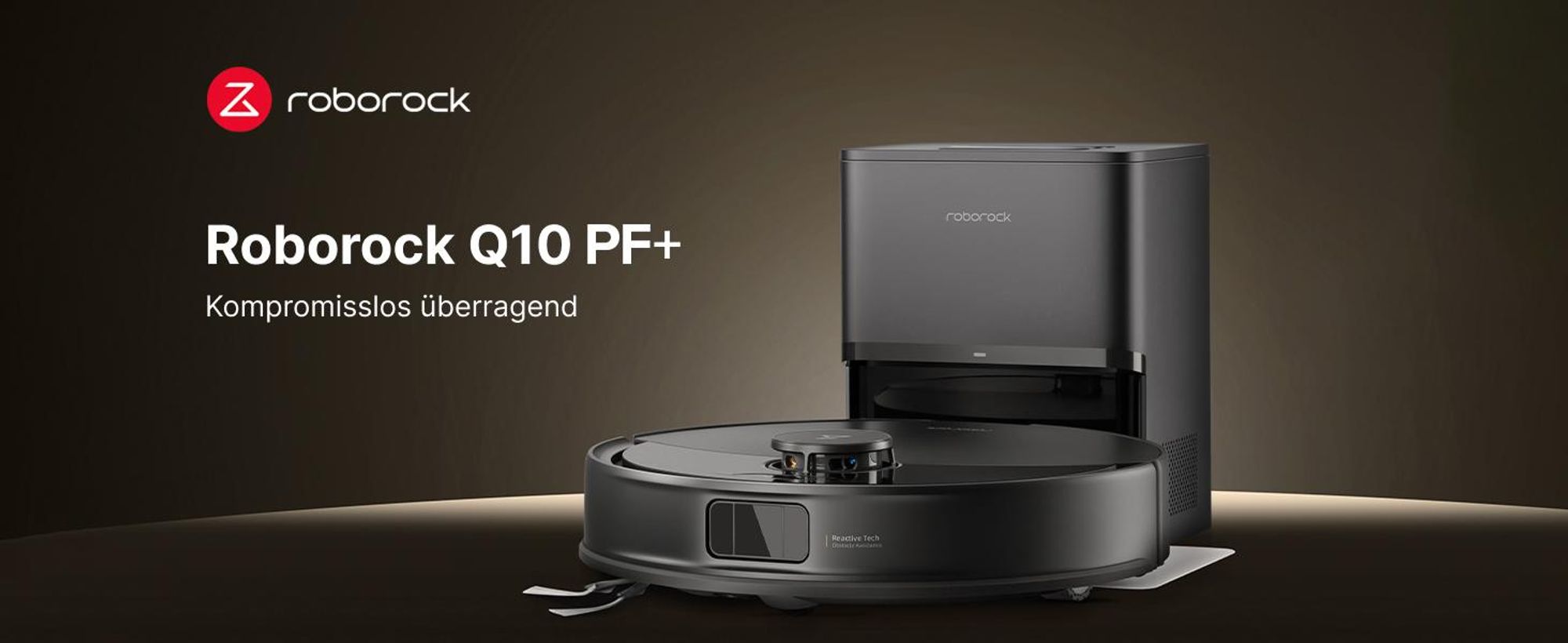 Roborock Q10 PF+ Staubsauger Roboter 10000 Pa (Upgrade von Q8 max+), Dual Anti-Tangle-System, inkl. 1L Bodenreiniger, Selbstentleerende Dock, Schwarz