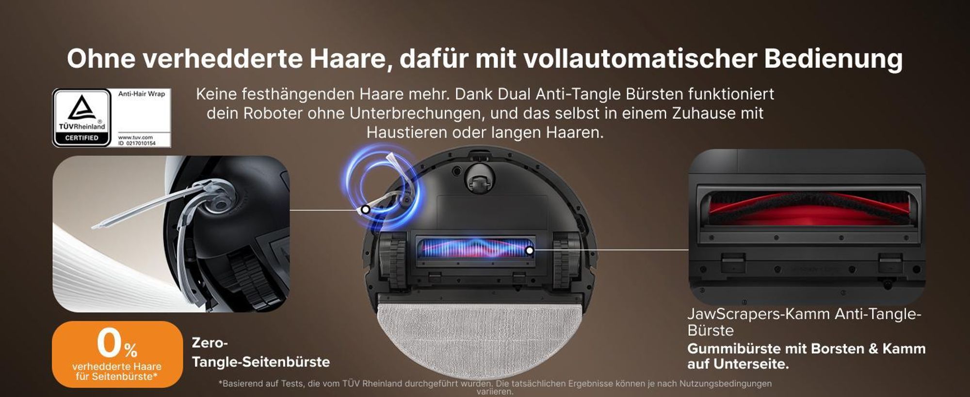 Roborock Q10 PF+ Staubsauger Roboter 10000 Pa (Upgrade von Q8 max+), Dual Anti-Tangle-System, inkl. 1L Bodenreiniger, Selbstentleerende Dock, Schwarz