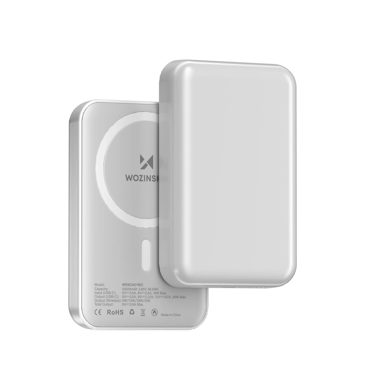 Batterie externe magnétique Wozinsky WRW349YWS 10 000 mAh