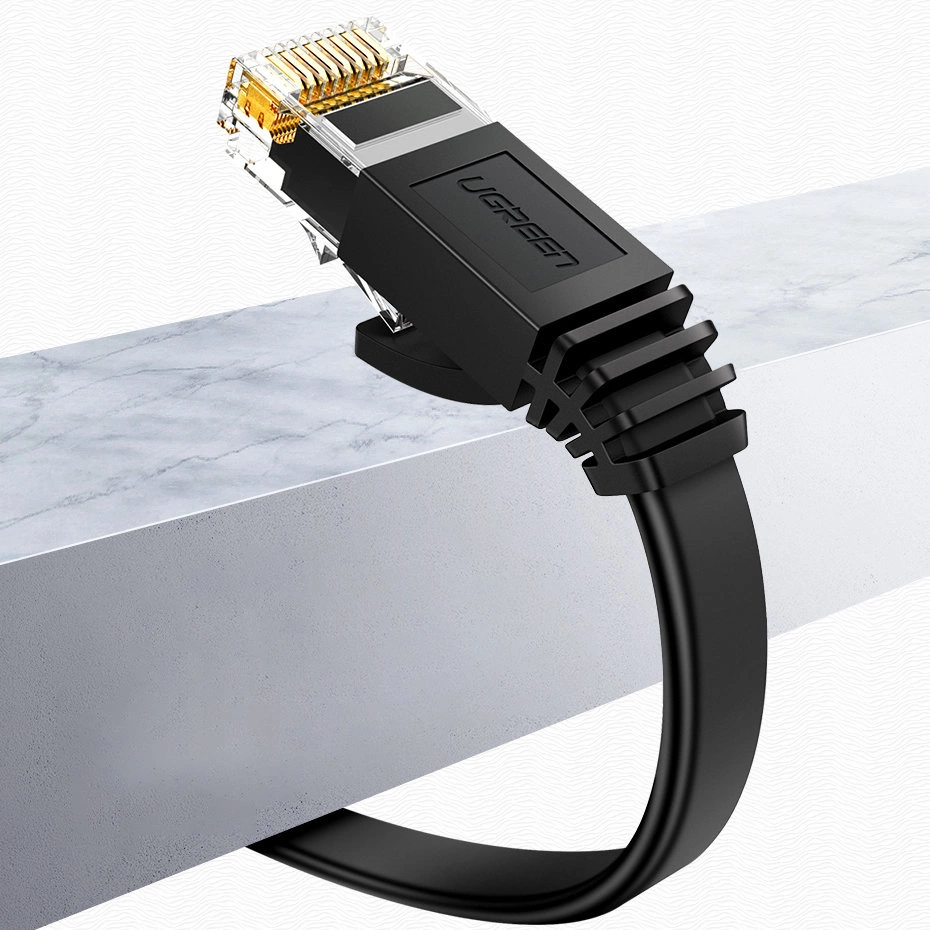 Ummanteltes Rohr mit Ugreen NW102 Netzwerkkabel