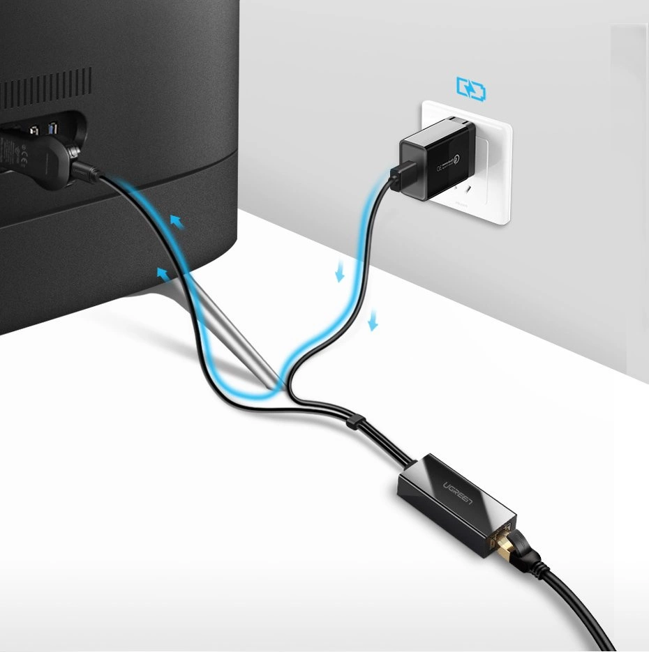 Kompaktes Design der externen Netzwerkkarte Ugreen 30985