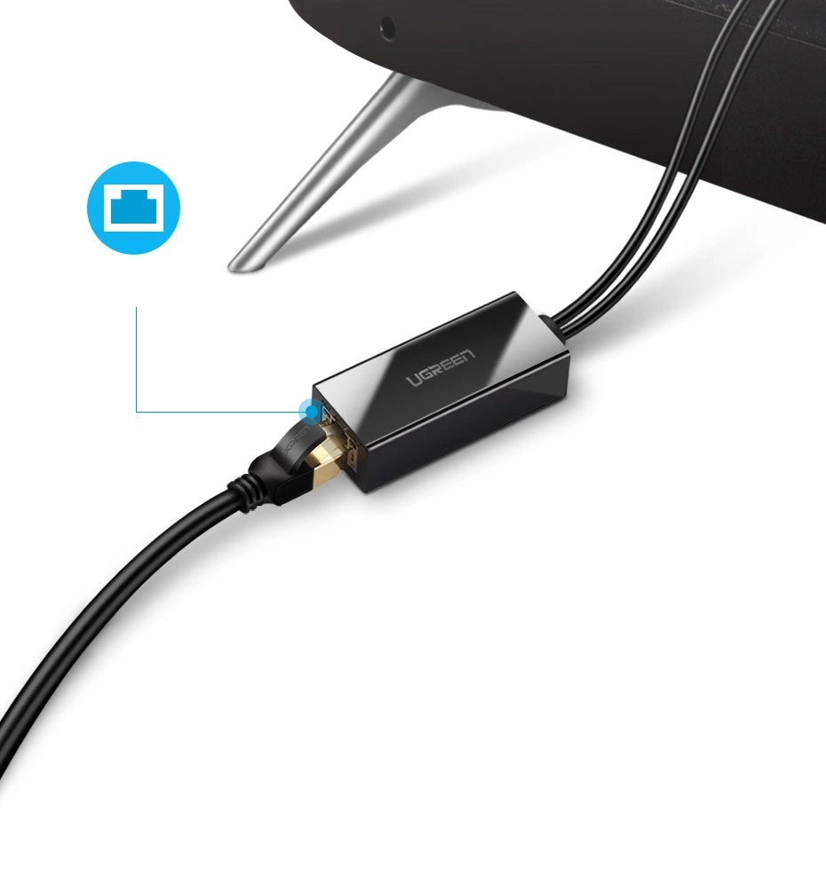 Ugreen 30985 externer Netzwerkadapter für eine stabile Internetverbindung mit Chromecast