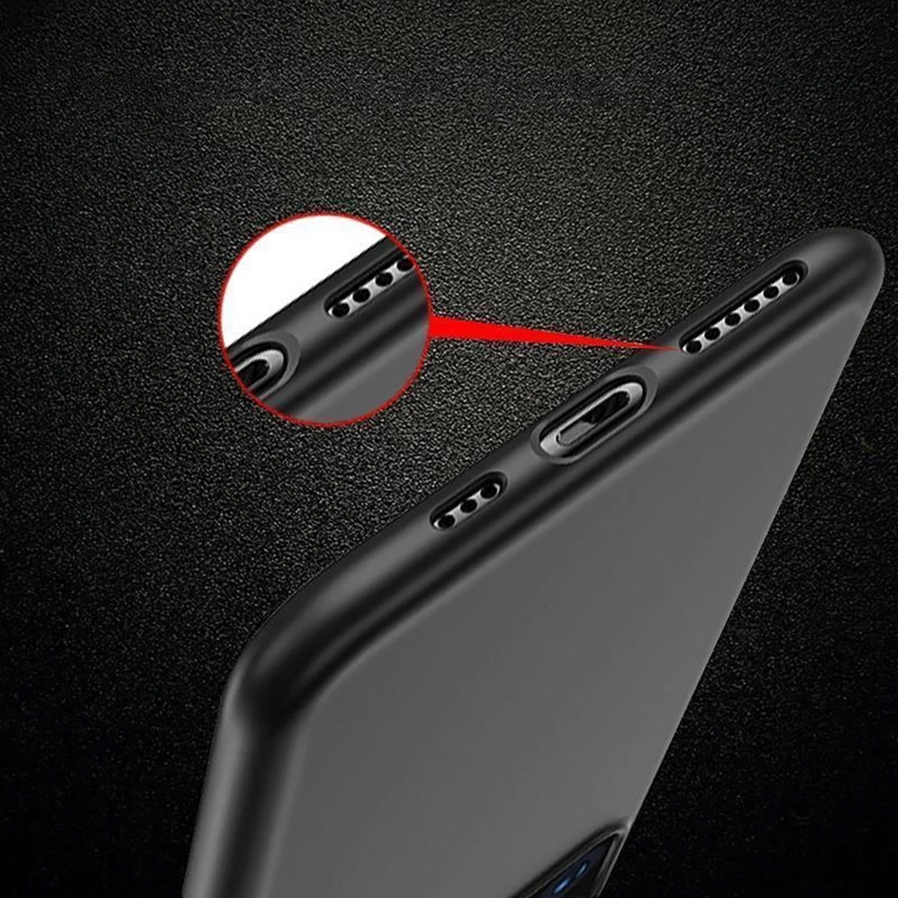 Étui souple pour Xiaomi Poco F6 sur fond noir