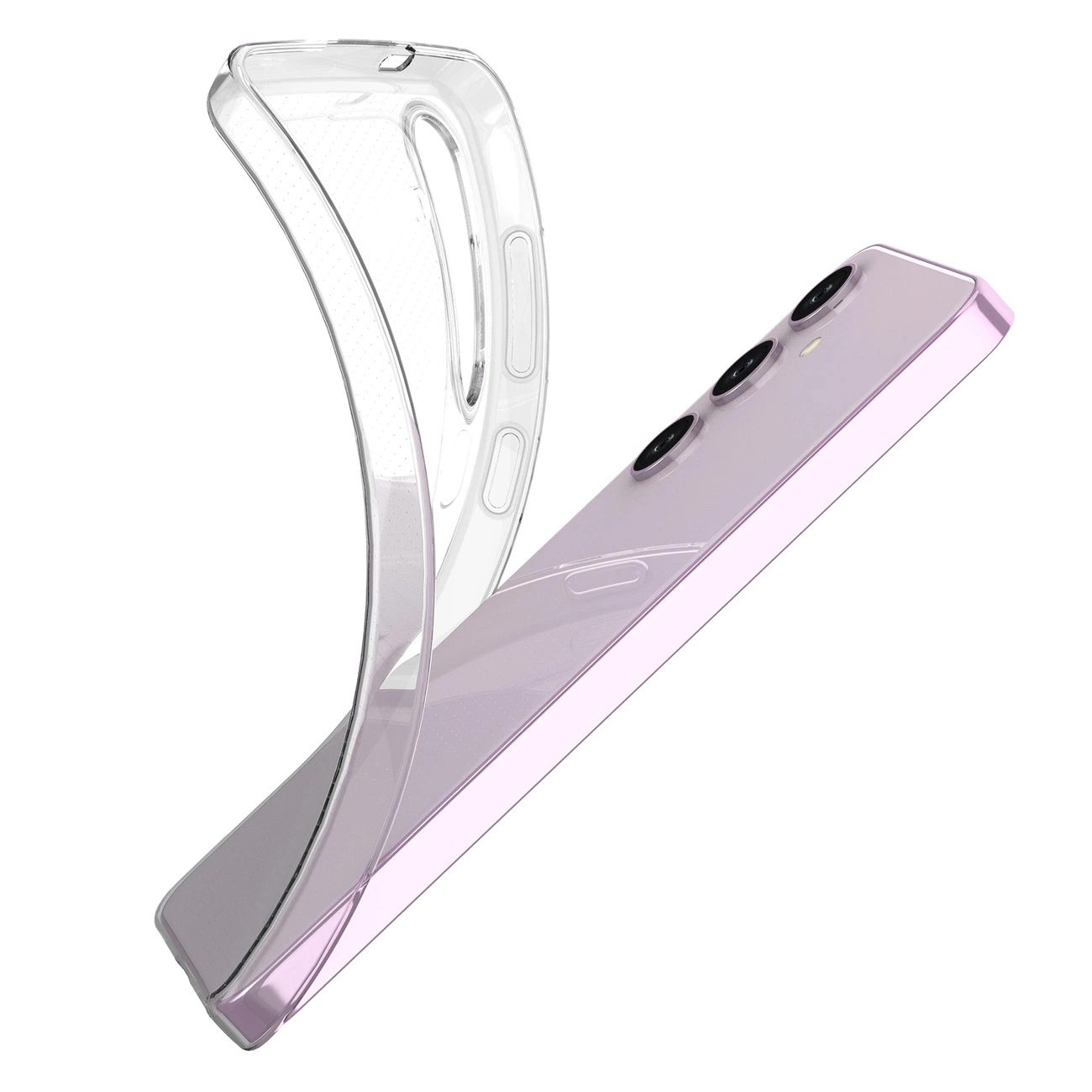 Custodia Ultra Clear su sfondo bianco