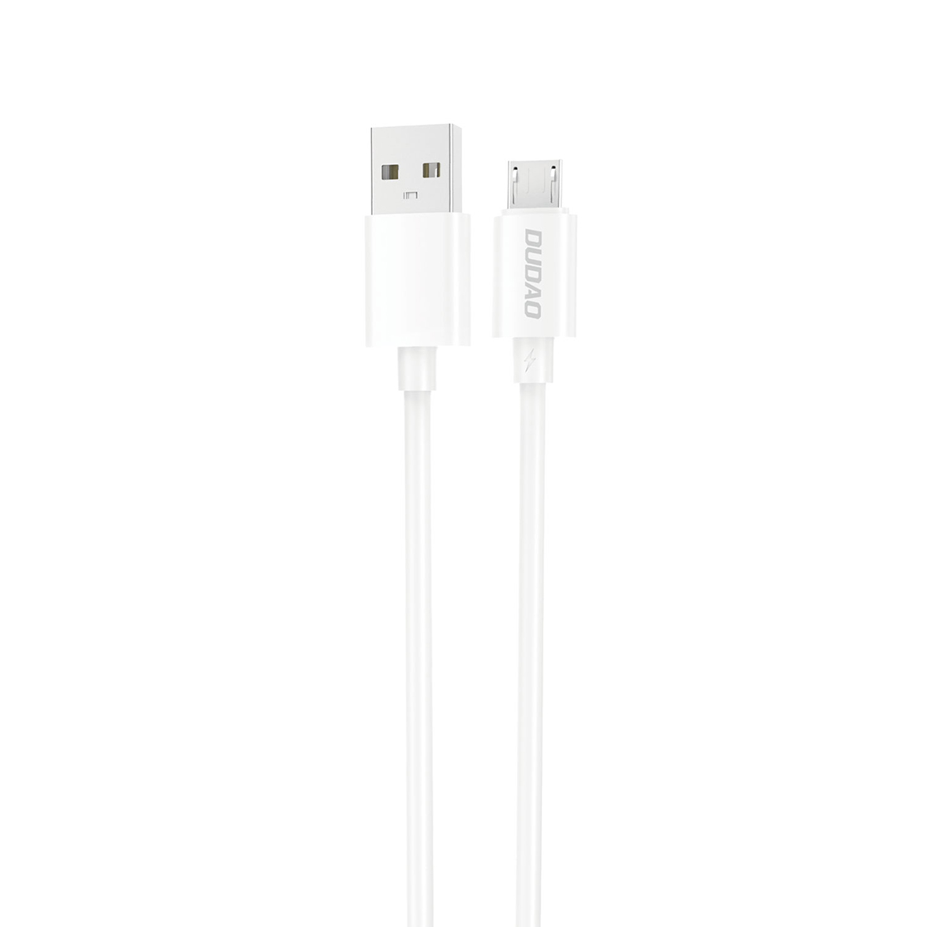 Cable Dudao L4SM con conectores USB-A / micro USB, 5 A, 1 m de largo sobre fondo blanco