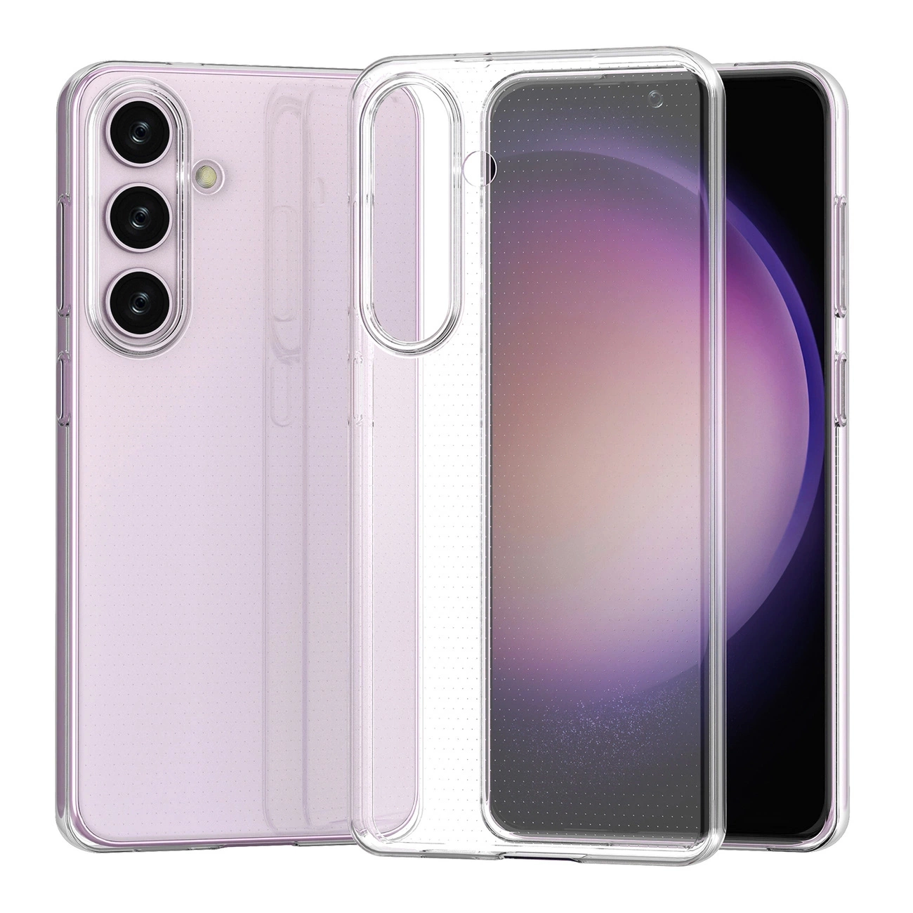 Custodia Ultra Clear su sfondo bianco