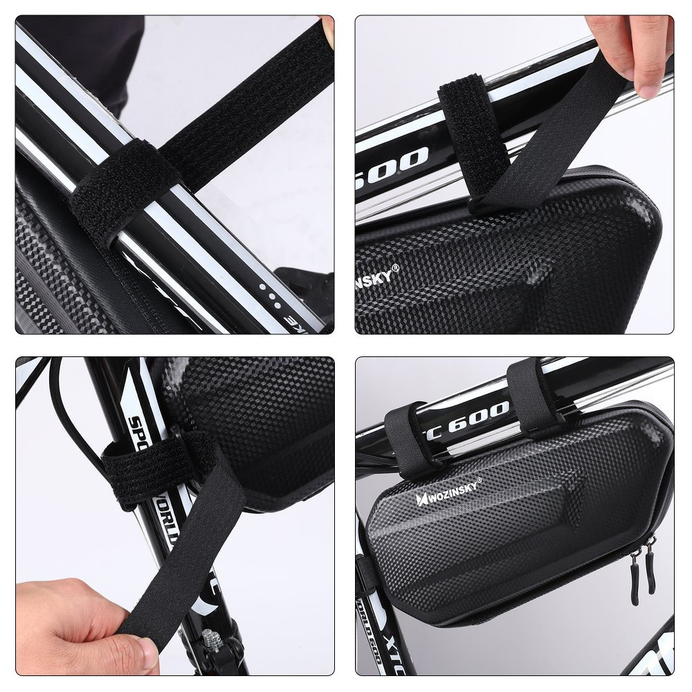 So montieren Sie eine Fahrradtasche am Wozinsky WBB10BK Rahmen