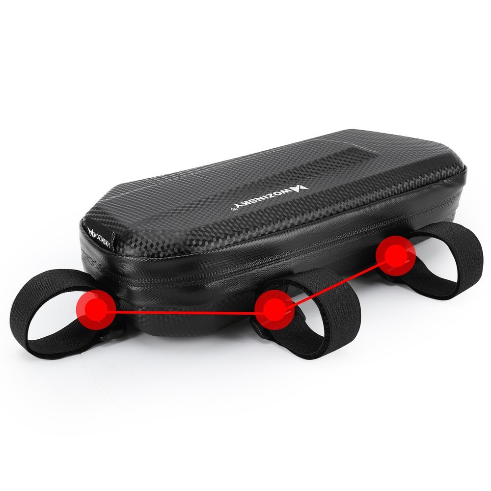 Klettverschluss an der Wozinsky WBB10BK Unterrahmen-Fahrradtasche