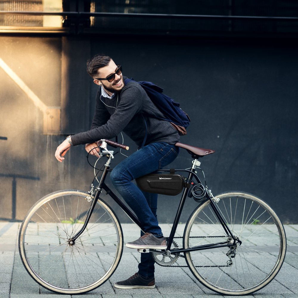 Wozinsky WBB10BK Unterrahmentasche an einem Citybike