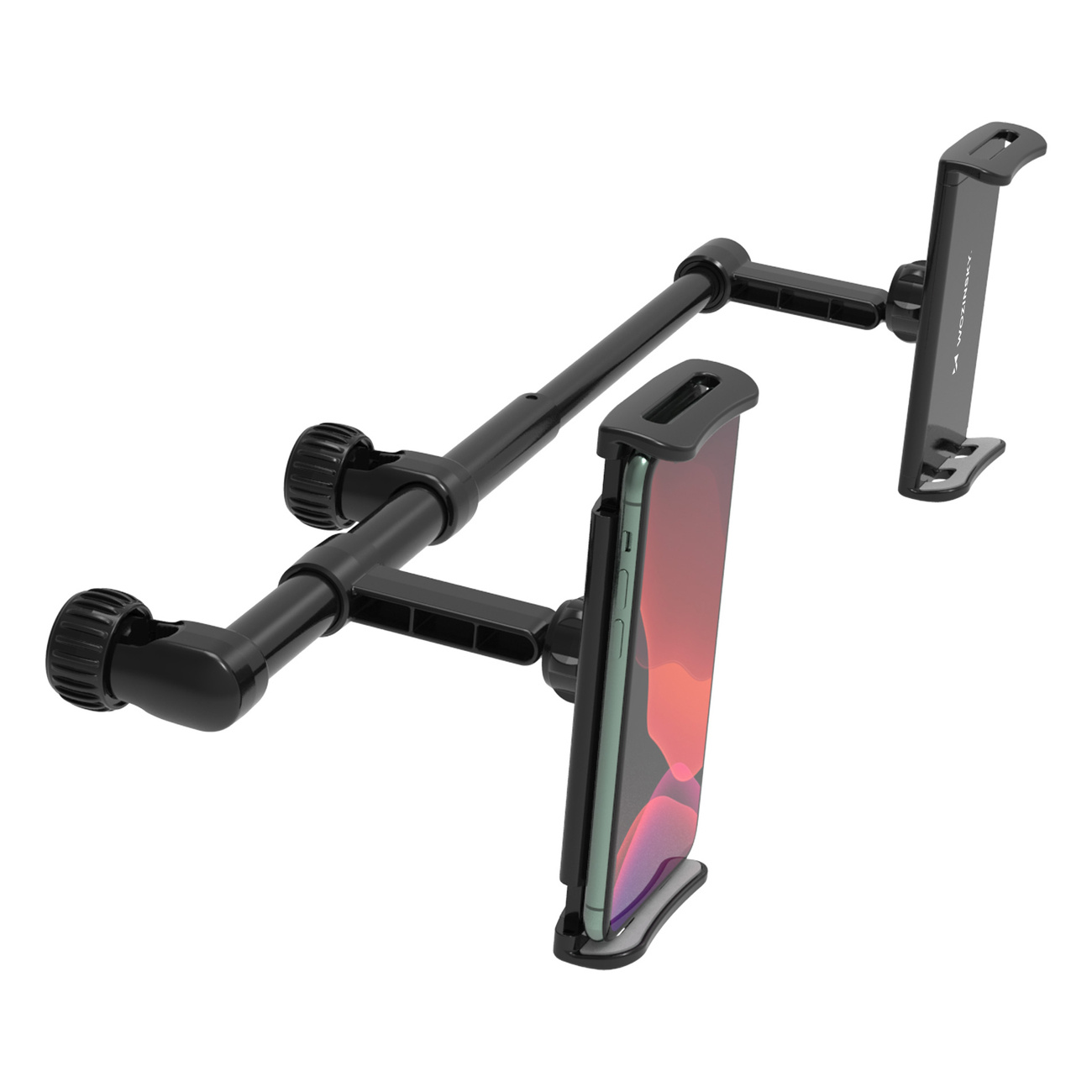 Support de téléphone de voiture double pour appuie-tête Wozinsky WTHBK1 avec deux téléphones