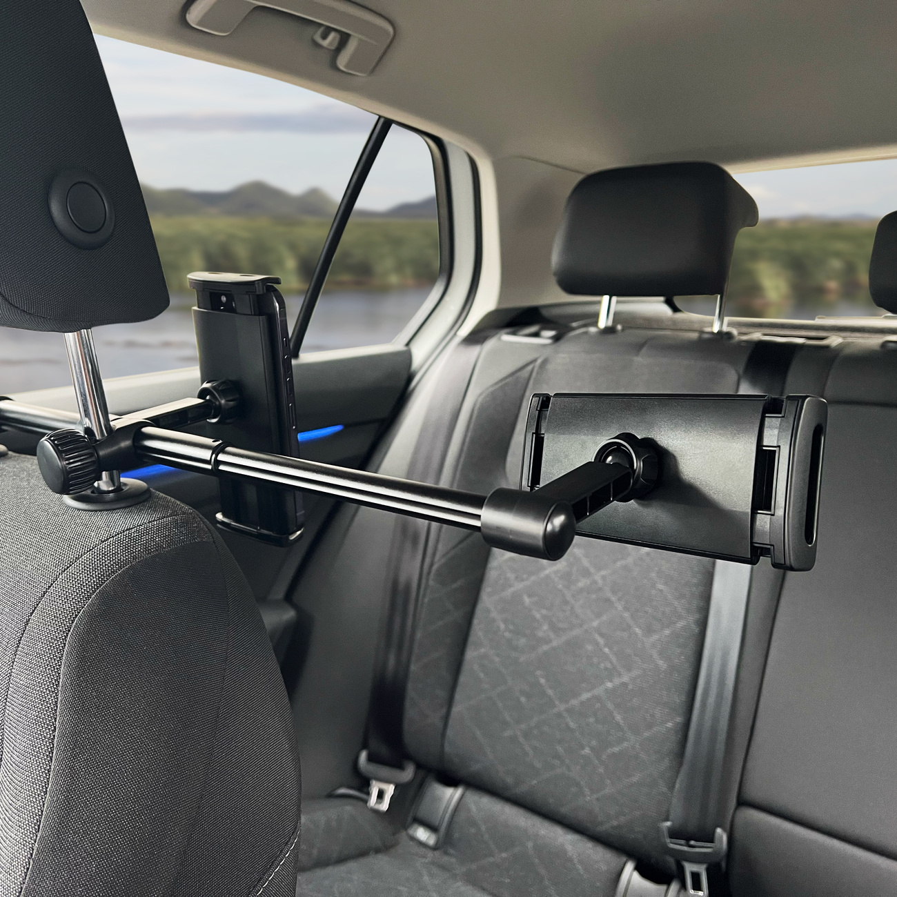À quoi ressemble le support de téléphone de voiture double Wozinsky WTHBK1 pour appuie-tête