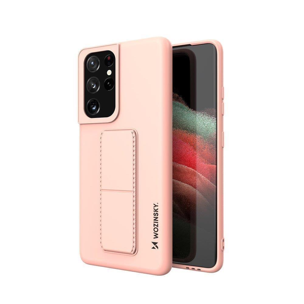 Custodia Wozinsky Kickstand - Custodia per Samsung Galaxy S21 Ultra 5G - Rosa