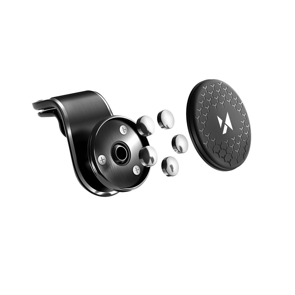 Eingebaute Magnete im magnetischen Lüftungsgitterhalter Wozinsky WMH-03