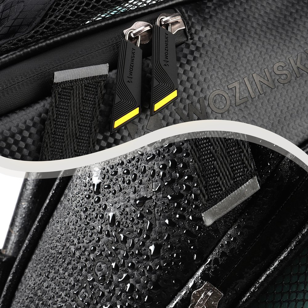 Wasserabweisende Wozinsky WBB20BK Satteltasche mit sichtbaren Details
