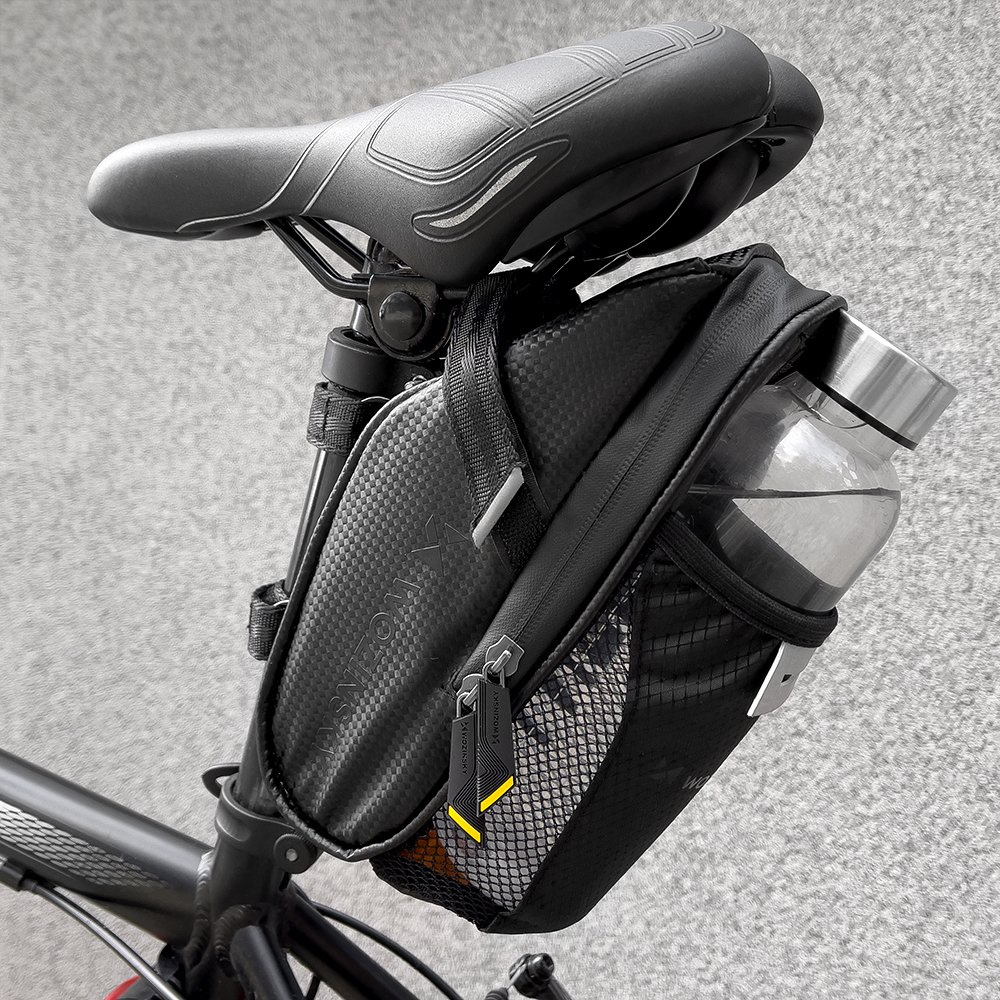 Wozinsky WBB20BK Fahrradsatteltasche mit Flaschenhalter