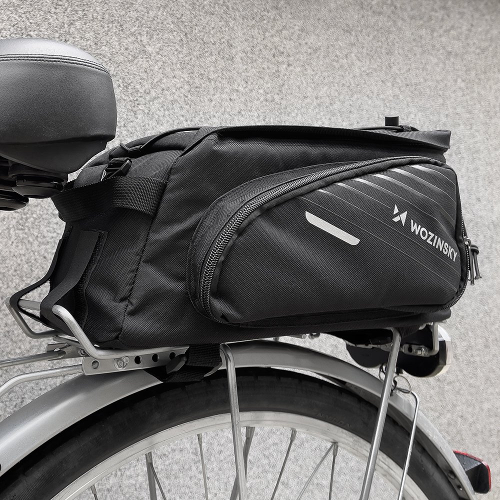 Wozinsky WBB22BK Gepäckträgertasche mit Gurt