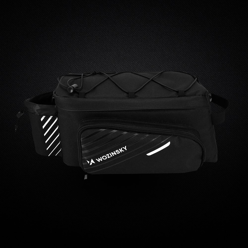 Reflektoren an der Wozinsky WBB22BK Gepäckträgertasche mit Gurt