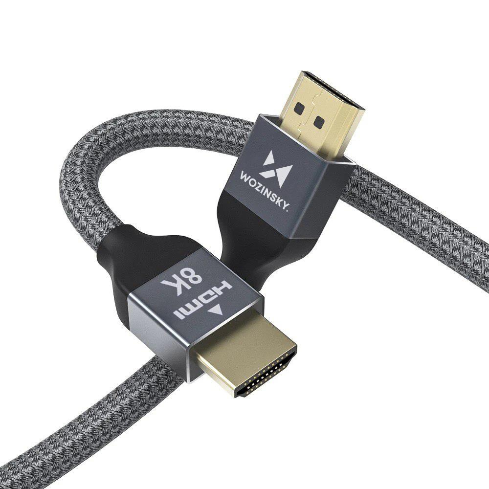 Cable HDMI 2.1 Wozinsky con conectores HDMI Vista de cerca