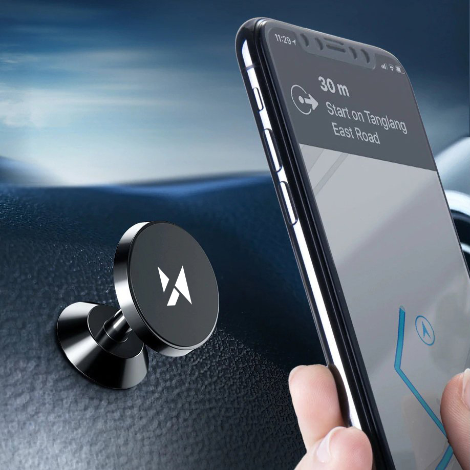Soporte magnético para coche Wozinsky WMH-05 pegado al tablero