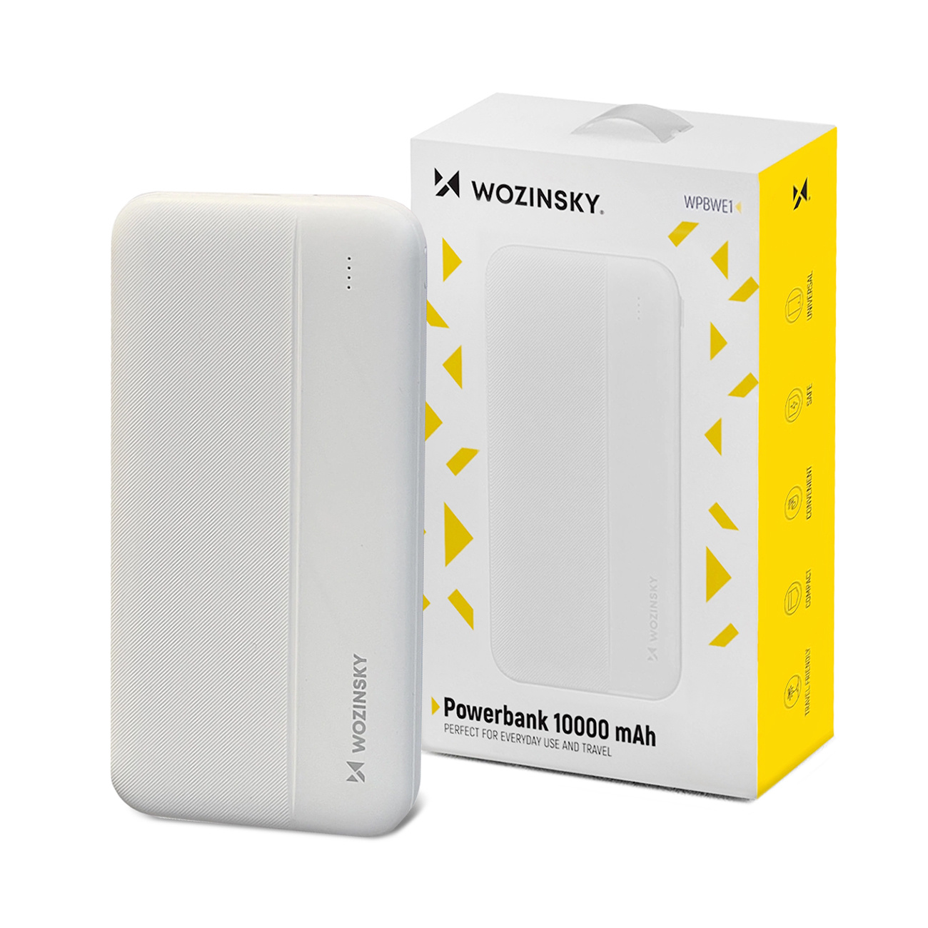 Powerbank 10000 mAh Wozinsky con 2 puertos USB WPBWE1