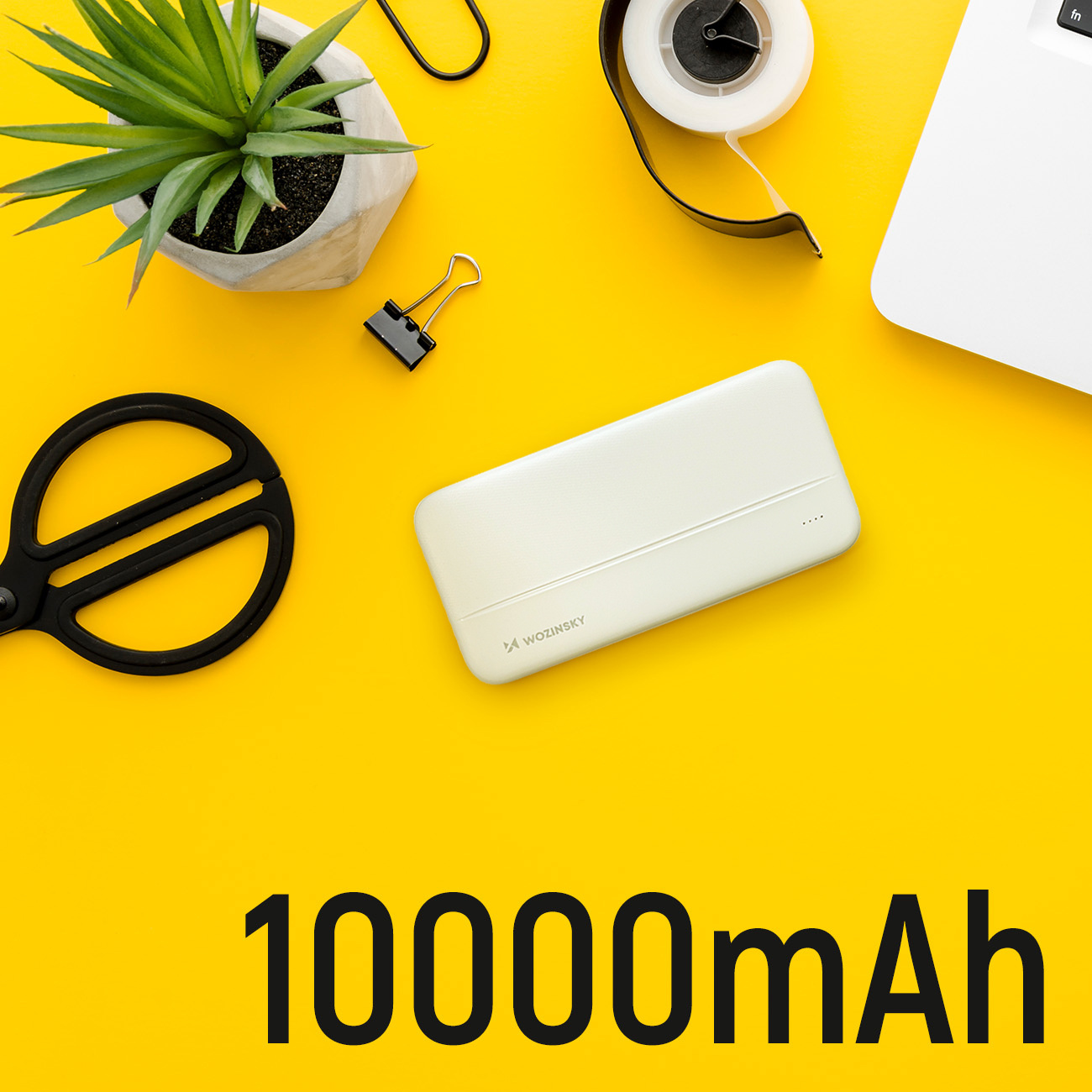 Batería externa Wozinsky WPBWE1 con LED que indican el nivel de carga