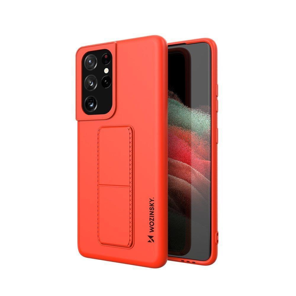 Custodia con supporto Wozinsky - Custodia per Samsung Galaxy S21 Ultra 5G - Rossa