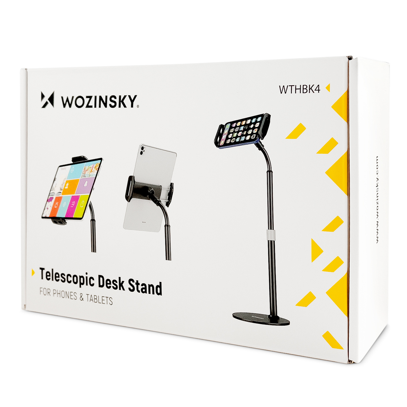 Supporto da scrivania per tablet e telefono Wozinsky WTHBK4 - confezione