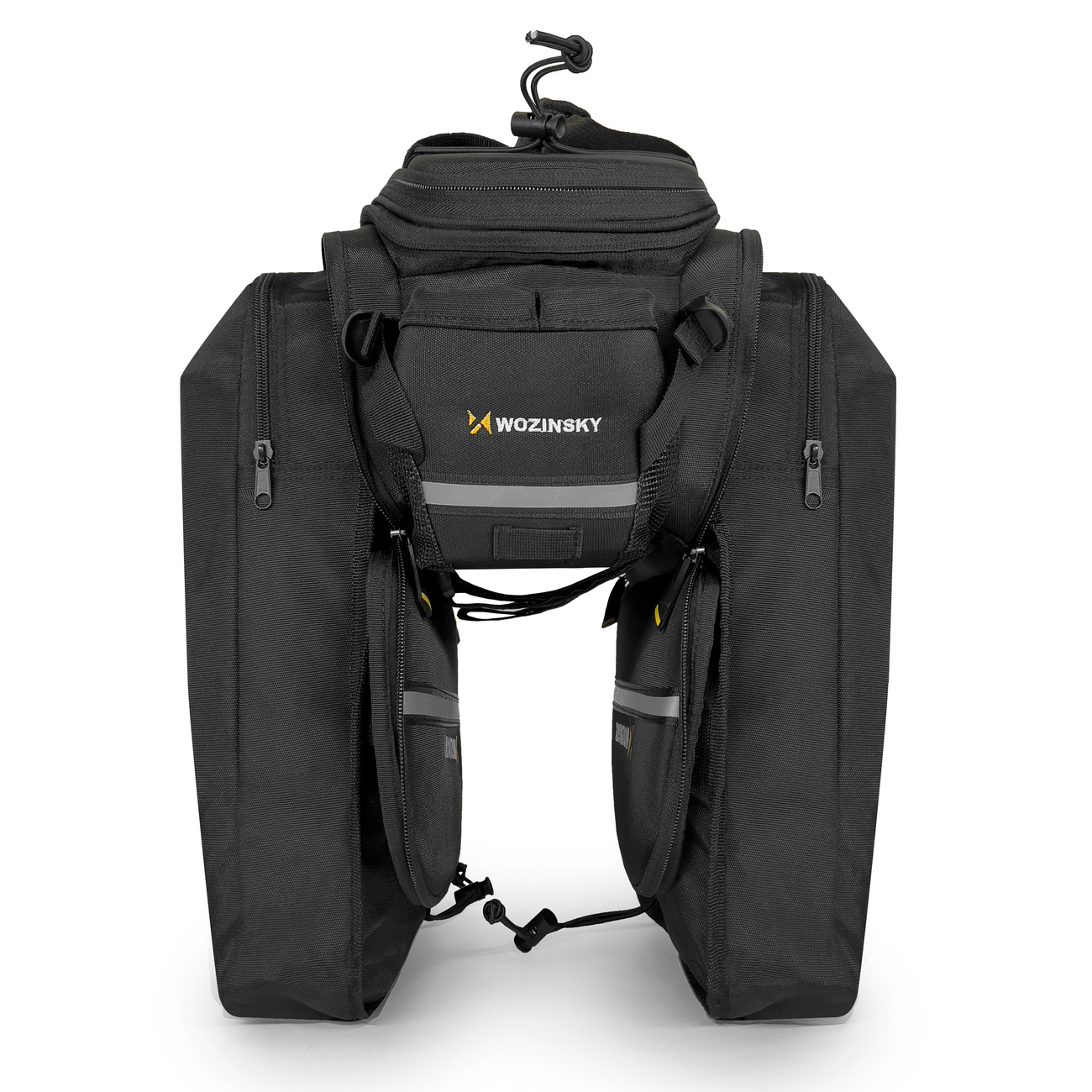 Große Fahrradtaschen für den Wozinsky WBB19BK Gepäckträger