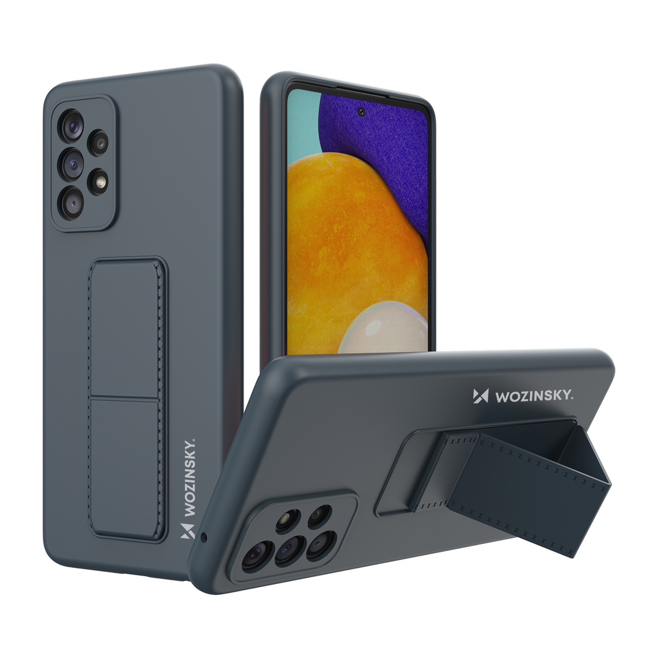 Étui Wozinsky avec béquille - Étui pour Samsung Galaxy A73 - Bleu marine
