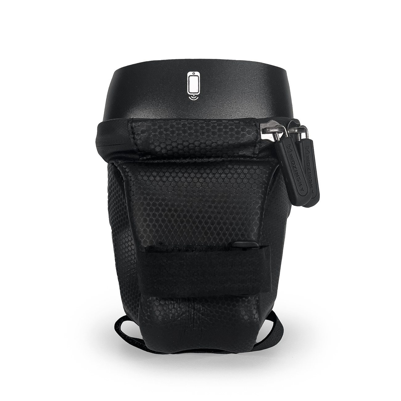 Visiera parasole nella borsa da telaio per bicicletta Wozinsky WBB28BK con custodia per telefono