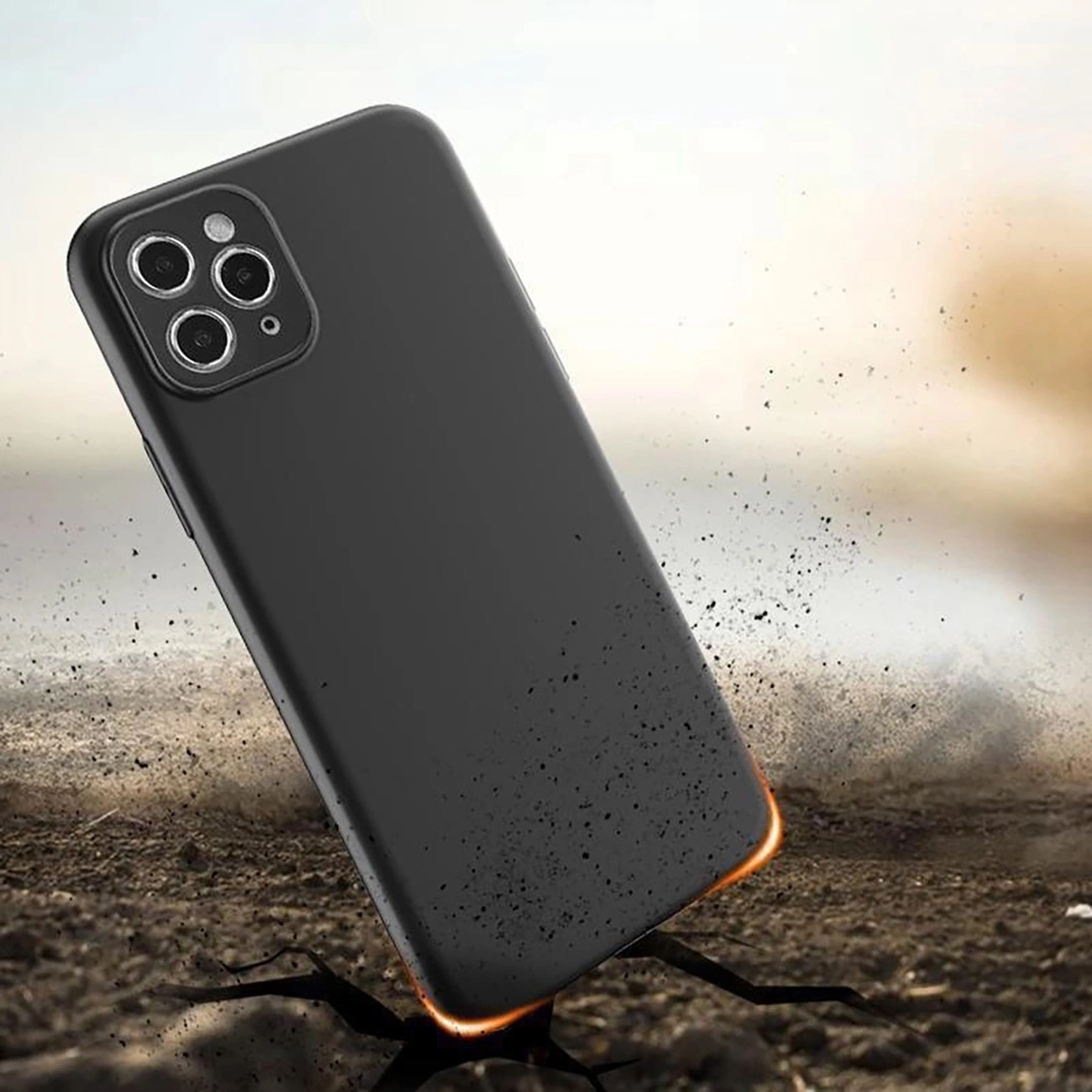 Coque souple pour Xiaomi Poco F6 sur fond noir