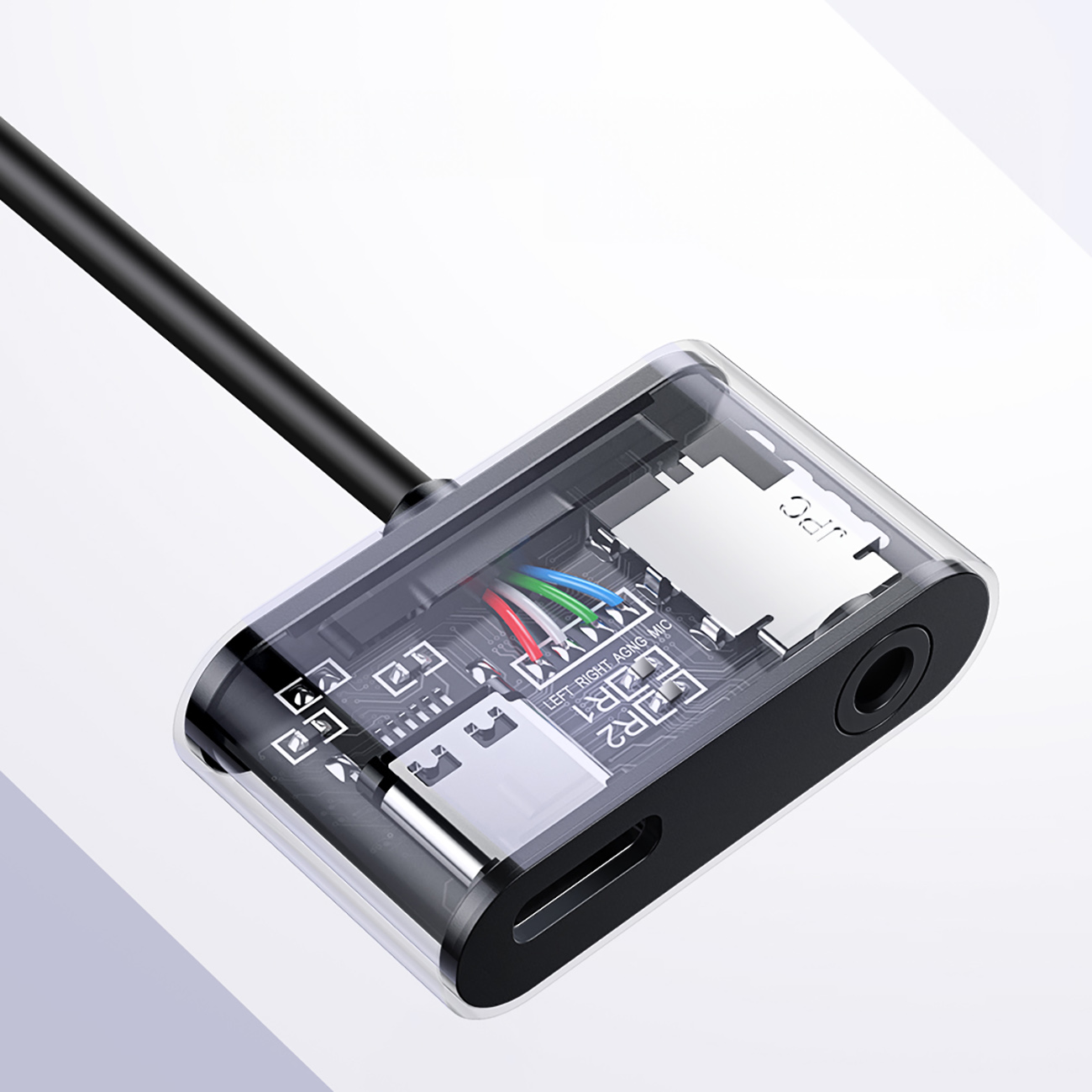 Innenansicht des Ugreen CM193 50596 Audioadapters