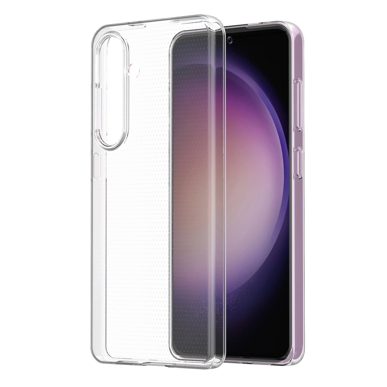 Custodia Ultra Clear su sfondo bianco