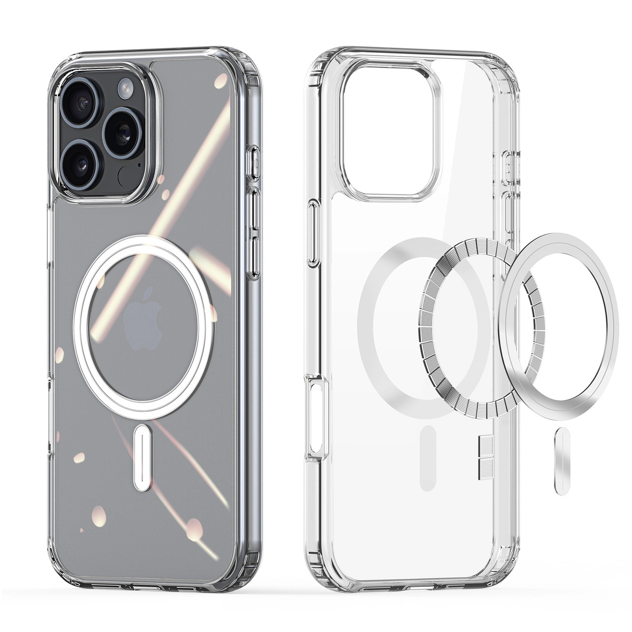 Funda Dux Ducis Clin Mag con MagSafe sobre fondo blanco