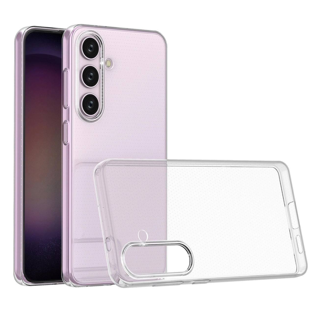 Custodia Ultra Clear su sfondo bianco