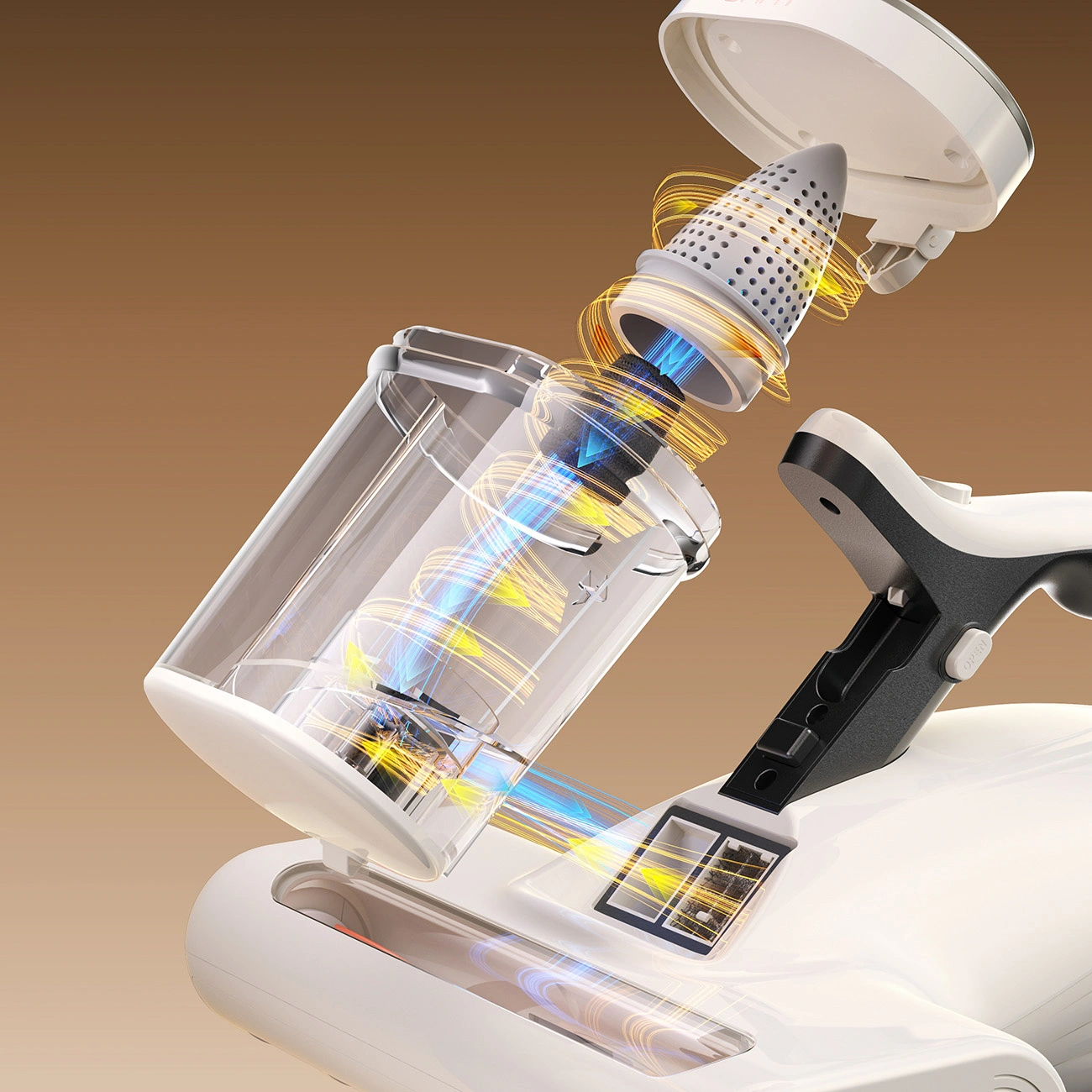 L'aspirateur UWANT filtre l'air de manière avancée