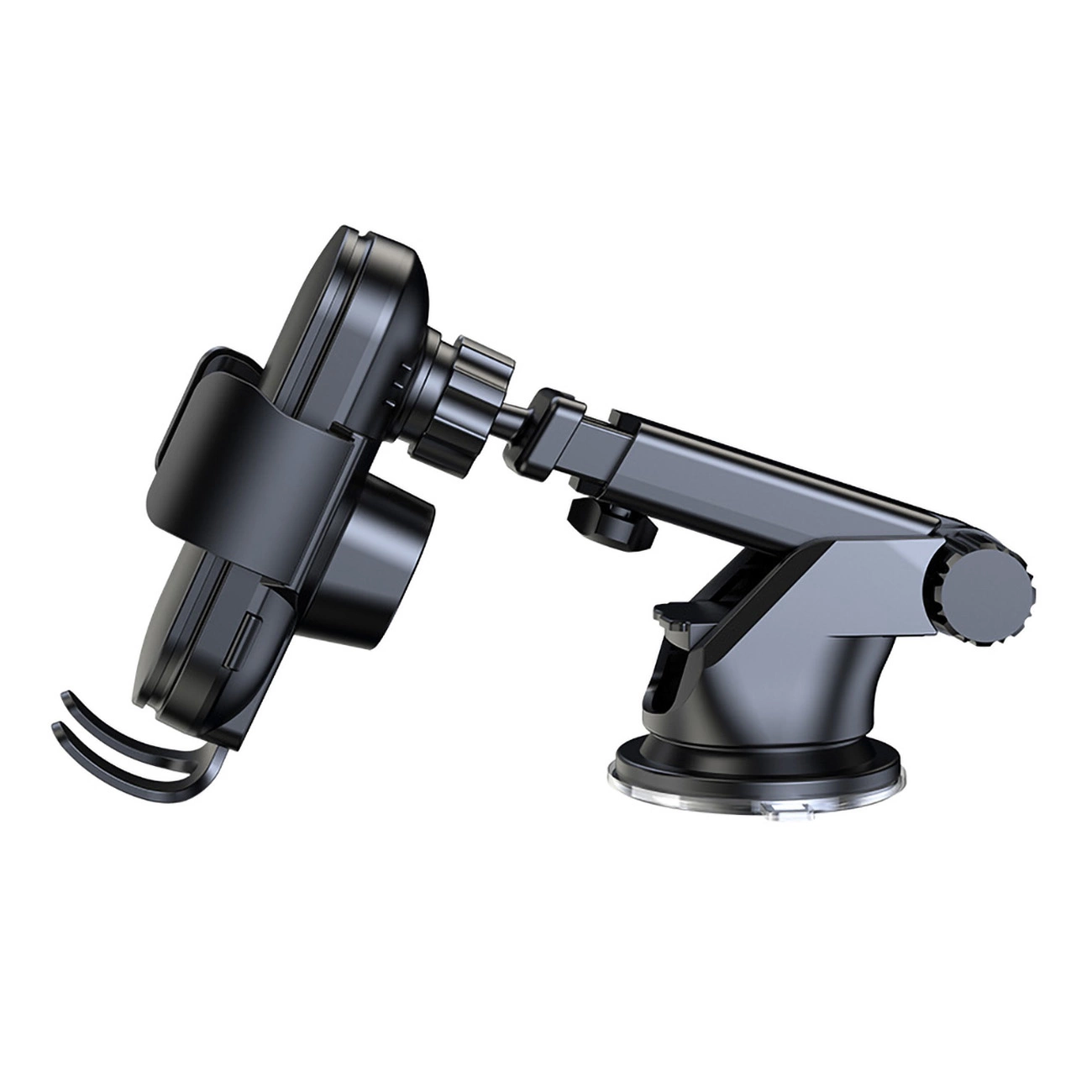 Soporte para coche Wozinsky wumid con cargador de inducción de 15 W para salpicadero sobre fondo blanco