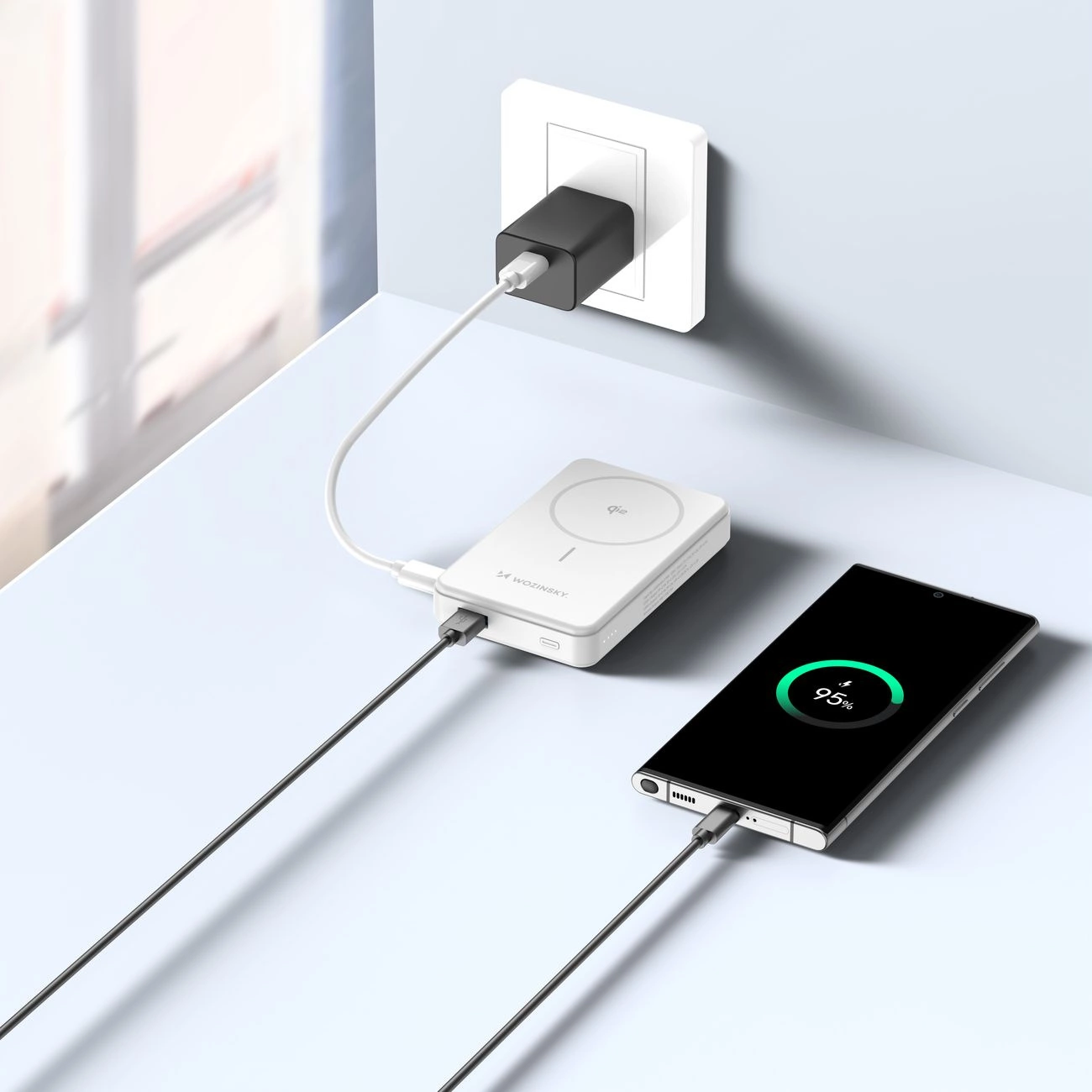 Powerbank Wozinsky WLWP-10KA0Y3WS 22.5W PD Qi2 10000 mAh