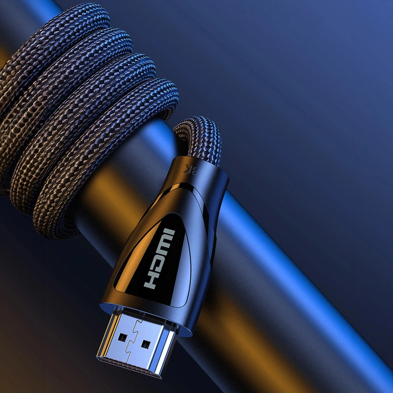 Stange mit umwickeltem Ugreen HD140-Kabel