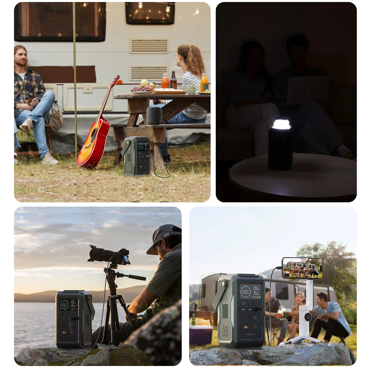 Uso del Powerbank Joyroom JR-PBF10 en diversas situaciones