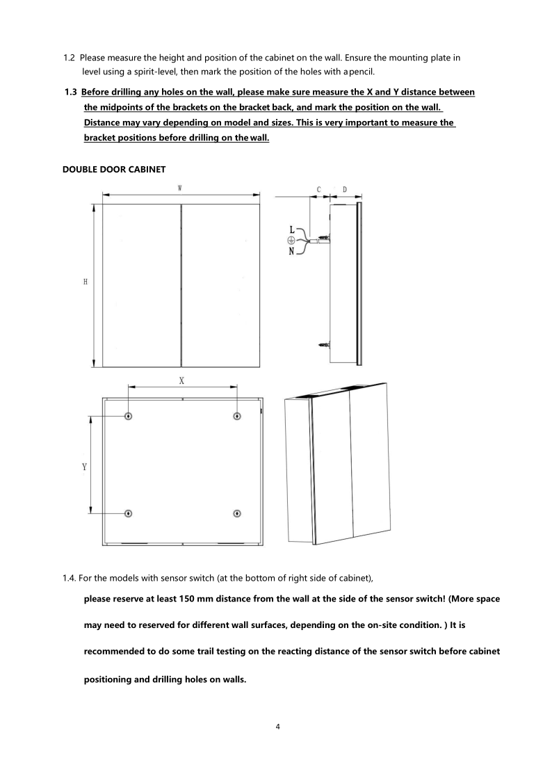Livingandhome LED Bathroom Mirror Cabinet With Lights Shaver Socket Bluetooth Touch Sensor Demister Pad 650x600MM -Comfort Bathroom Store AAHKMJXYDAFdJAOAIMEbOAchkNoCfGqSp8