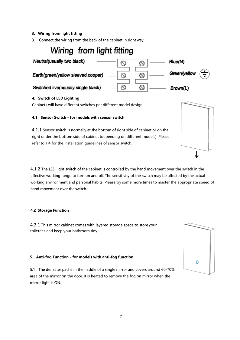 Livingandhome LED Illuminated Wall Mounted Bathroom Mirror Cabinet With Sensor Shaver Socket Demister Pad 700x500MM -Comfort Bathroom Store AAHKMJXYDAFdJAOAIMEbOAchkNoCfGqSp8