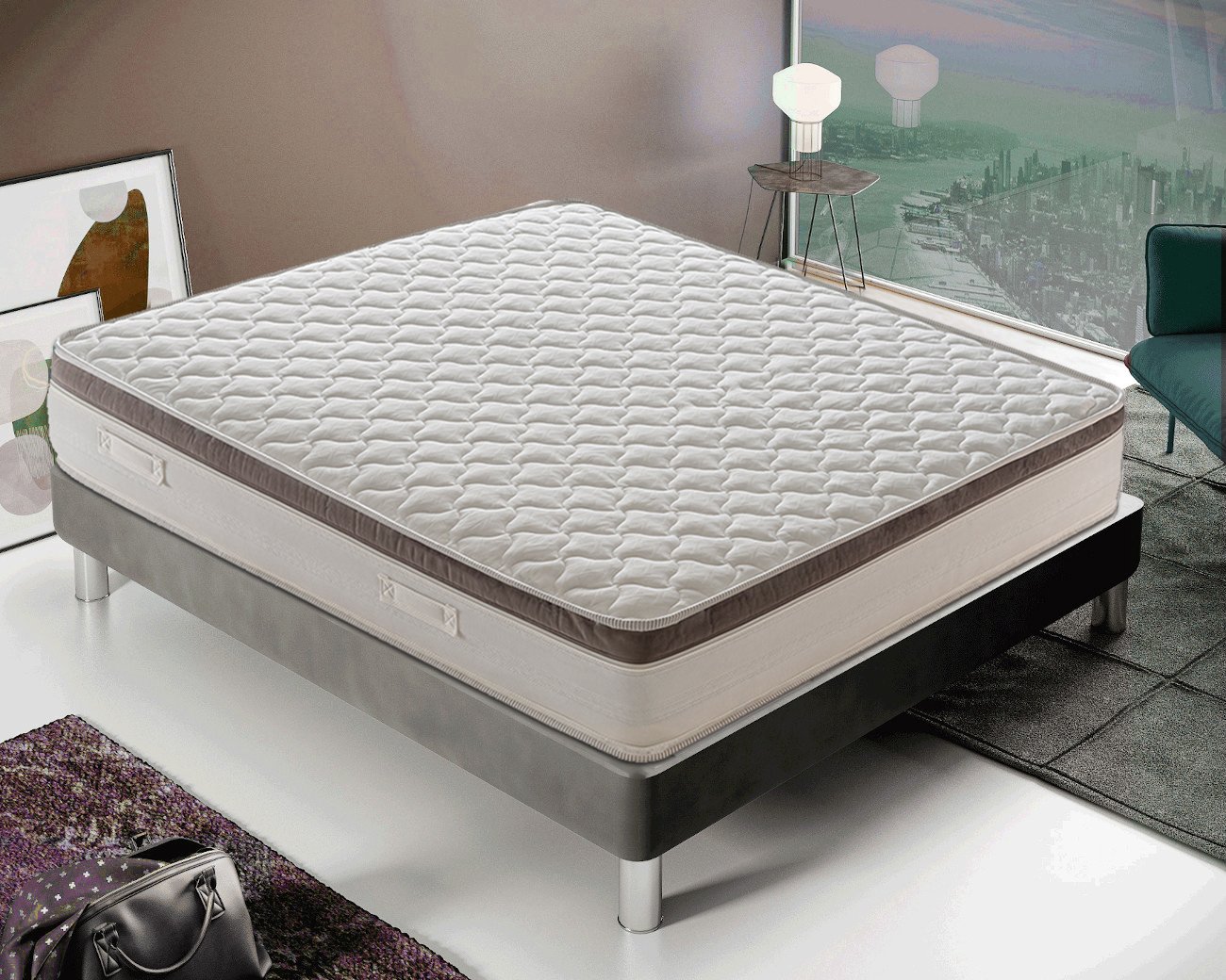Materasso Matrimoniale 160x190 a Molle Insacchettate e Memory Foam 7
