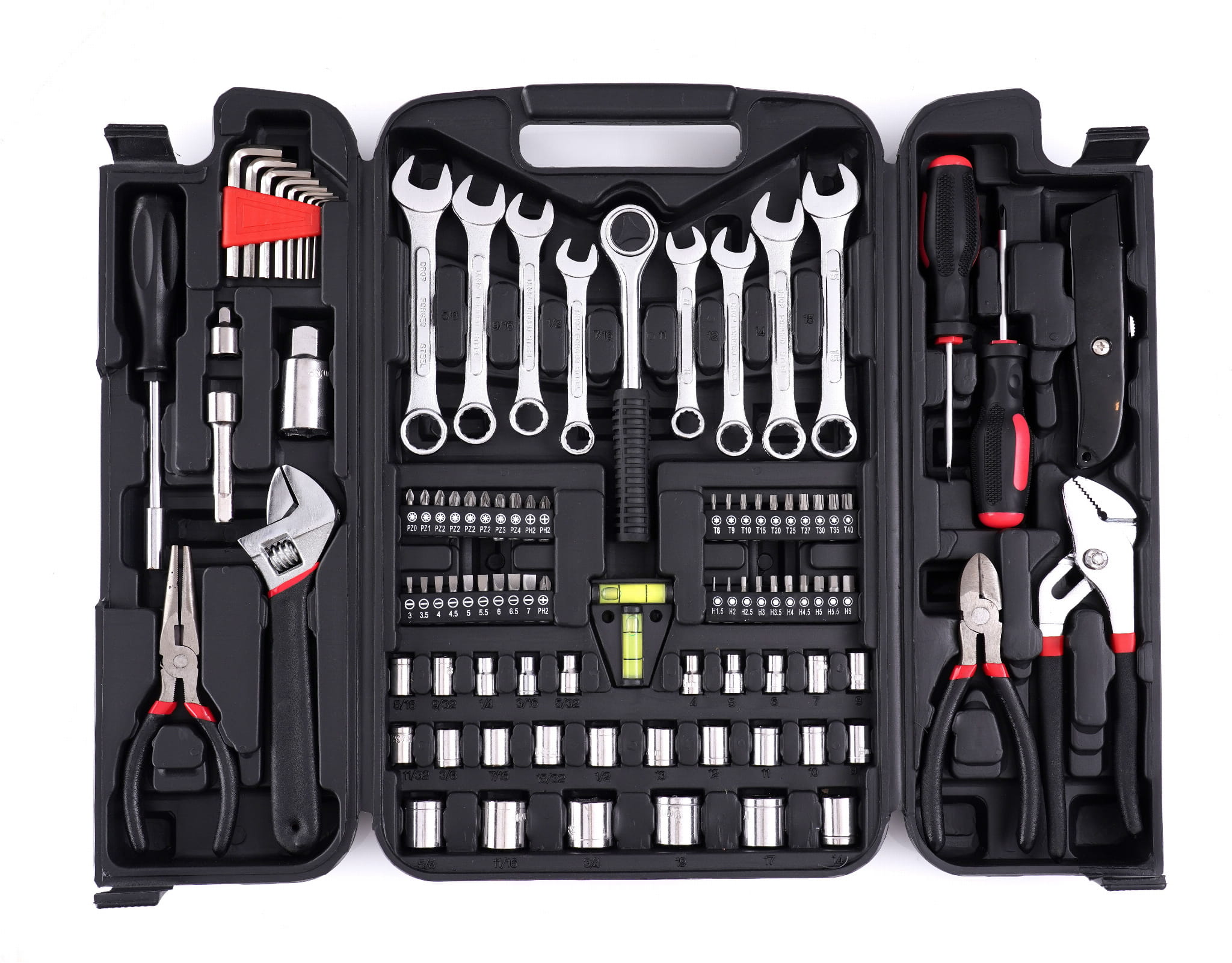 Ensemble de 95 outils - Set de outils de qualité professionnelle pour usage automobile et industriel