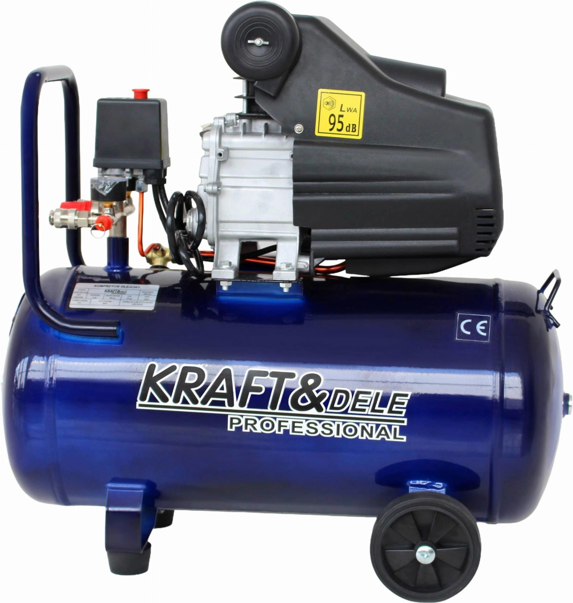 Kraft & Dele 50L KD4051 Compresseur - Puissance d'air fiable pour votre atelier ou garage