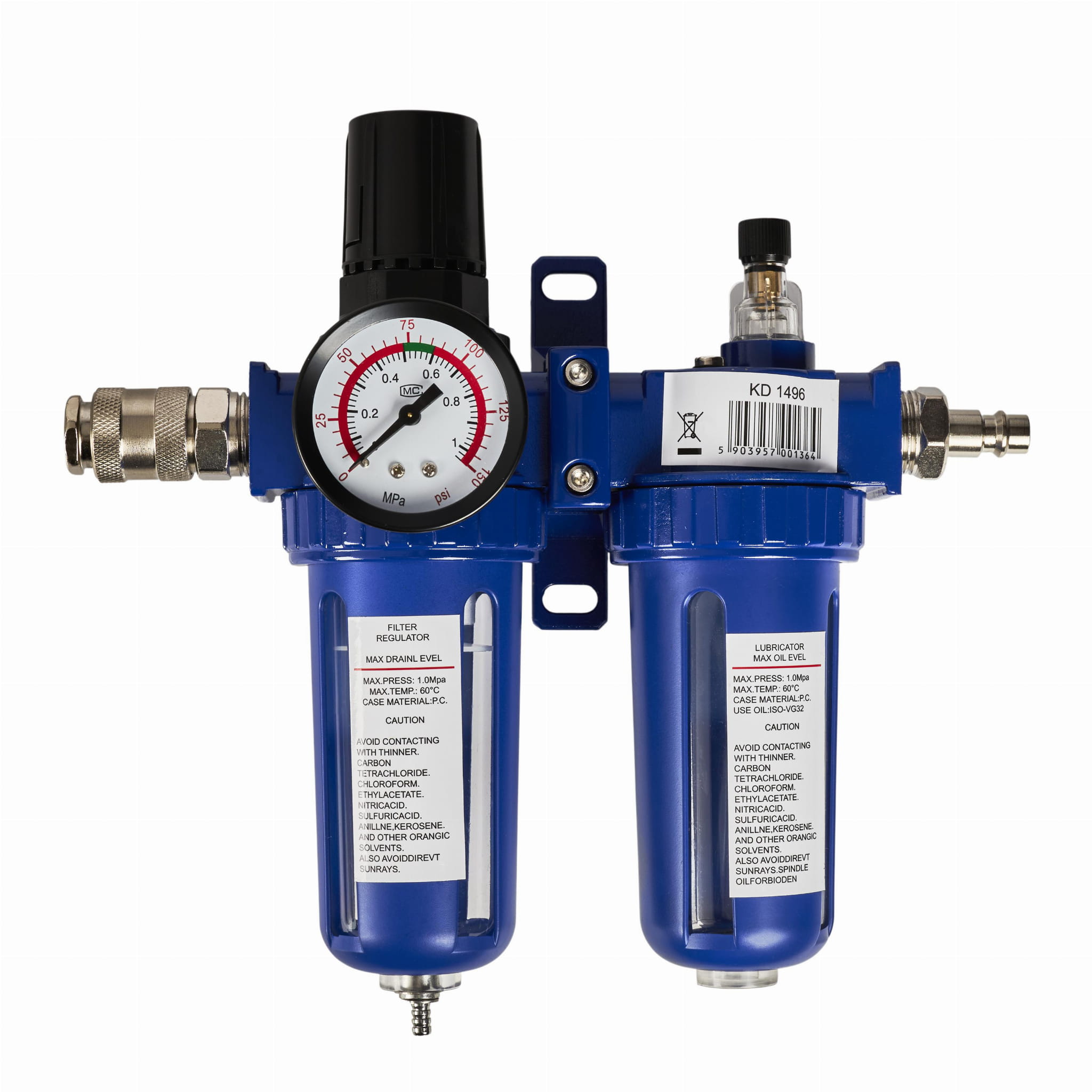 Réducteur de Pression avec Drainage et Lubrification 1/2" - Solution de Contrôle de Pression Professionnelle