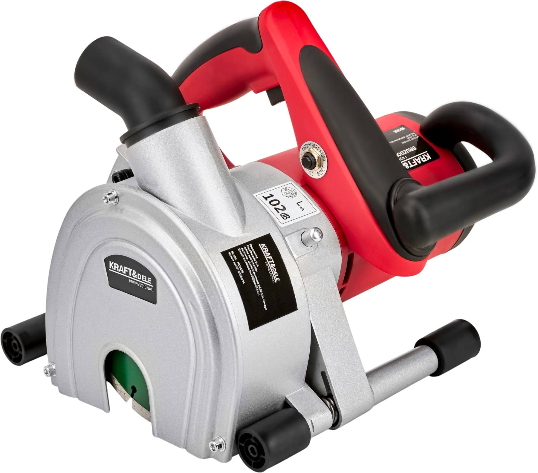 Kraft & Dele 3100W KD1538 - Coupeuse de béton haute précision