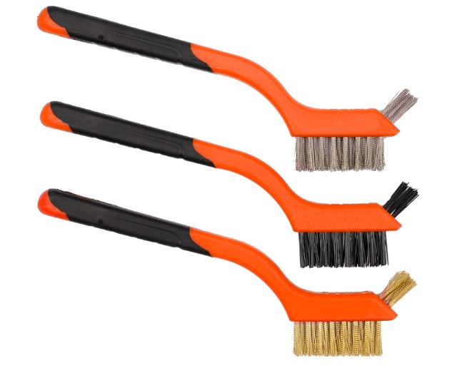 Ensemble de brosse à fil d'acier - Idéal pour nettoyer des surfaces dures